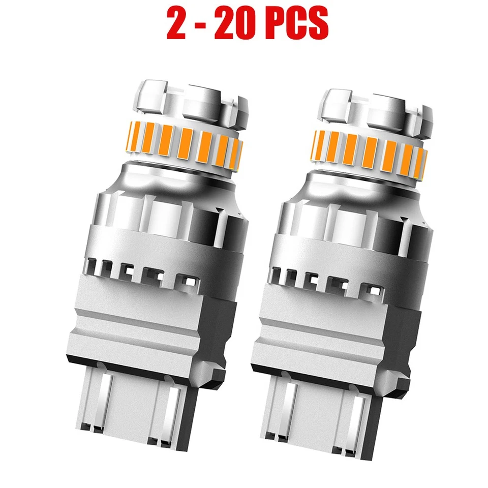 2-20X AUXITO 3157 3156 Ámbar LED Giro Aparcamiento Amarillo Señal Lámpara Bombilla Sin Errores Foto 1 de 4