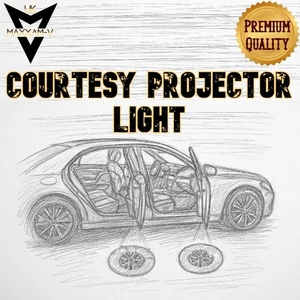 2 Stück Auto Tür Projektor Laser LED Lichter Höflichkeit Pfütze Schatten Lampen für BMW - Bild 1 von 4