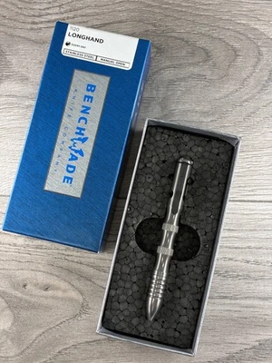 NUEVO Bolígrafo táctico Benchmade 1120 Longhand de acero inoxidable, bolígrafo Foto 1 de 4