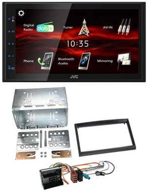 JVC USB Bluetooth MP3 DAB 2DIN Autoradio für Peugeot Expert 207 307 Partner Prof - Bild 1 von 4
