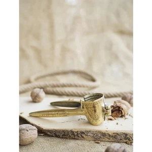 brass walnut nut cracker HANDMADE TURKISH EMBROIDERED - Picture 1 of 3