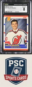 1990-91 Score American #439 Martin Brodeur CGC 8 - Picture 1 of 2