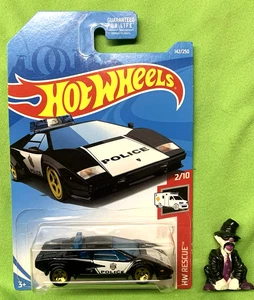 2018 HOT WHEELS::LAMBORGHINI COUNTACH POLICE CAR::HW RESCUE 2/10👀 - Picture 1 of 4