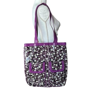 Bolso de Mano VERA BRADLEY Volantes Pétalos de Ciruela Púrpura Algodón Recubierto Trabajo Escuela Comprador - Imagen 1 de 11