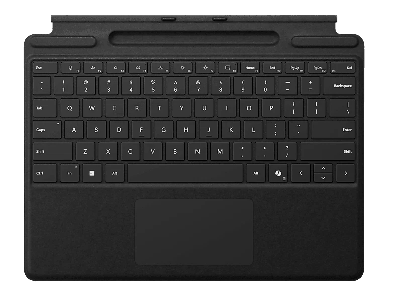 MICROSOFT Surface Pro Keyboard mit Stiftaufbewahrung Tastatur Schwarz - Bild 1 von 1