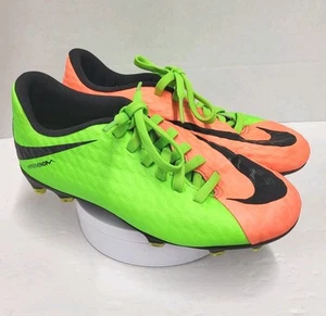 Scarpe da calcio Nike Hypervenom taglia 1Y giovanili arancioni e verdi Nike tacchetti giovanili - Foto 1 di 15