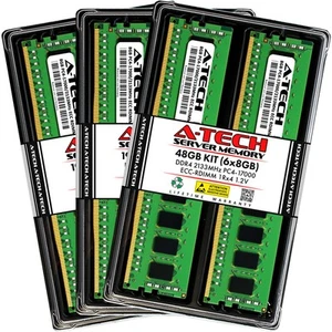 48GB 6x 8GB PC4-2133 RDIMM Lenovo ThinkServer RD550 (E5-2600 v4) Memory RAM - Picture 1 of 5