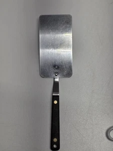 Vintage Feuerstein Pfeilspitze Wender Spatel Edelstahl USA schwarzer Griff Mid Century - Bild 1 von 5