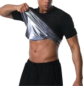 Donason Sauna Shirt für Männer Wärmefang Kompression Schweißanzug T-Shirt Training - Bild 1 von 6