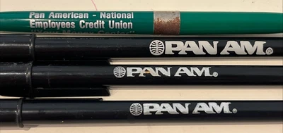 Lote de bolígrafos publicitarios vintage de Pan Am Airlines Foto 1 de 4