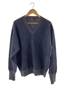 LOUIS VUITTON Knit & Sweater (Thin) XL Wool GRY Houndstooth Used - Picture 1 of 4