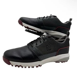 Footjoy Contour Mens 8.5 Golf Shoes Sneakers 54098 Leather Soft Spike Casual - Picture 1 of 10