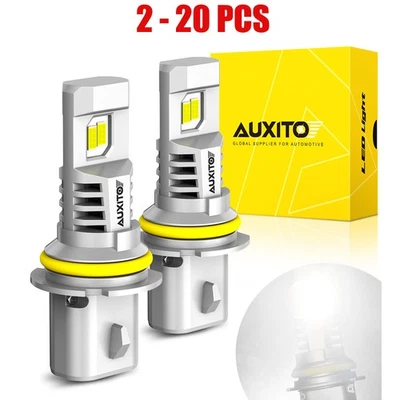 9007 HB5 6500K Blanco LED Faros Bombillas Antiniebla Ajuste Halógeno Repuesto 2-20PC Foto 1 de 4