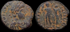 HONORIO. Antigua moneda romana. CAESAR 393-423 AD. Æ17, 2,62 gramos. #159 - Imagen 1 de 6