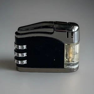Metal Cigarette Lighter With Code Lock Retro Vintage - Picture 1 of 5