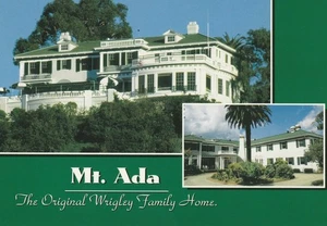 Postal de aproximadamente 4x6, Catalina Island Mt, la casa familiar original de Wrigley, sin usar - Imagen 1 de 2