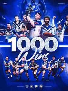 Canterbury bulldogs 1000 wins nrl rugby champion team poster,free post,bargain,2 - Picture 1 of 1