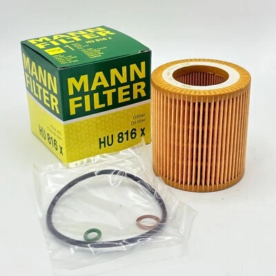 For BMW E60 E82 E88 E92 F06 F10 F22 F30 F32 F34 Engine Oil Filter Kit Mann - Image 1 of 4