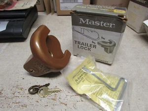 Master Trailer Coupler Lock with Keys 1-7/8" Coupler Boat/RV/Utility Trailer #33 - Bild 1 von 10