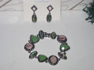 LOTE DE 2: Lia Sophia LAURYN, POR DEB PULSERA Y PENDIENTES CONJUNTO - PRECIOSO Y RARO Foto 1 de 4