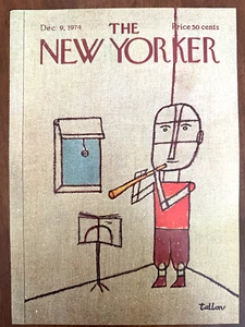 The New Yorker Magazine Cover Only December 9 1974 Tallon Music Practice - Picture 1 of 5
