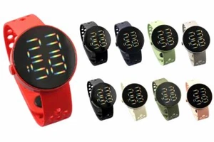LED Digital Screen Wrist Sport Watch For Men Women Unisex Boys Girls Kids Gift - Picture 1 of 13