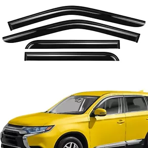 Sun Rain Visors Wind Rain Guards for 2014-2021 Mitsubishi Outlander - Picture 1 of 9