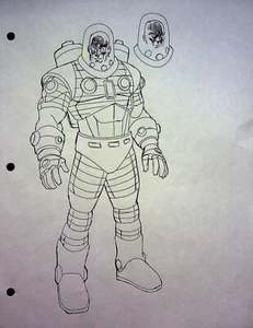 Superman Batman Public Enemies JEFF JOHNSON ART Production Hand Drawn Model - Picture 1 of 2