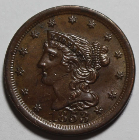 1853 US Half Cent AD12 Cover