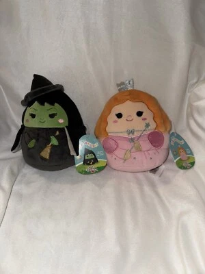 Squishmallows Glinda the Good Witch and Wicked Witch of the West Set of 2 6.5” - Image 1 of 4