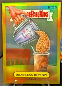 2024 Topps Garbage Pail Kids Gold Refractor 15/50 Brainless Bryan #W-262a - Picture 1 of 2
