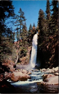 MILL CREEK FALLS Southern Oregon OR c1968 waterfall Postcard - Imagen 1 de 2