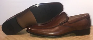 Men's Florsheim Postino Moc Toe Venetian Slip On Size 9.5D Cognac Smooth Leather - Picture 1 of 24