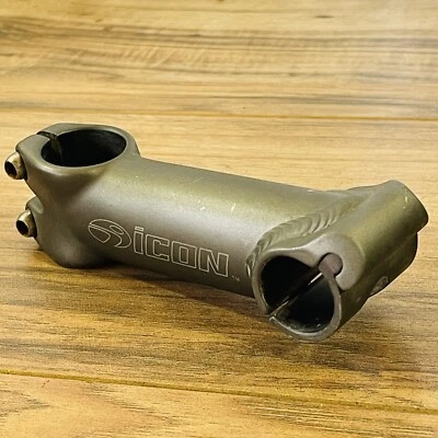 90s Trek Icon Gray Threadless MTB Stem 10 5 Degree 25.4 - Image 1 of 4