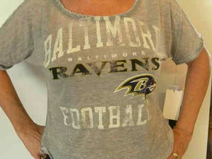 BALTIMORE RAVENS WOMEN'S TEE! "TOUCH" EX SMALL! NEW!! - Picture 1 of 6