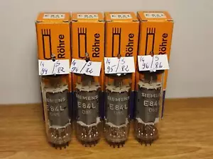 Quad E84L 7320 Platinum Siemens & Halske NOS NIB EL84 6BQ5 - Picture 1 of 21