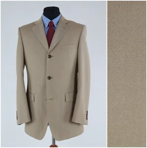 Mens Vintage Italian Sport Coat 40R US Size SIMON KIDMAN Beige Blazer Jacket - Picture 1 of 2