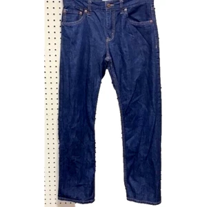 27 x 27 Size 14 Reg Boys Levi's 514 Slim Straight Leg Dark Blue Denim Jeans - Picture 1 of 2