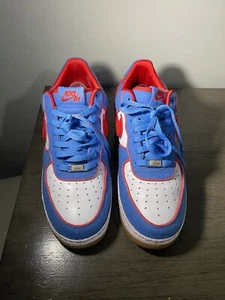 Men Nike Air Force 1 Supreme I/O Low Bronx Size 11 Blue Red White Fat Joe - Picture 1 of 17