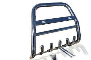 Bull Bar For Nissan Navara D40 2010 - 2016 Abar Stainless Detachable Logo Plate - Picture 1 of 2