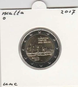 Malta 2 euro 2017 UNC : Hagar Qim - Foto 1 di 1
