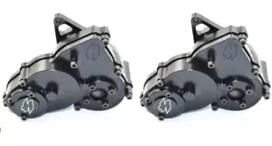 Clod Buster Black Aluminum Gear Case Gearbox Tamiya Bullhead Clodbuster New Pair - Picture 1 of 3