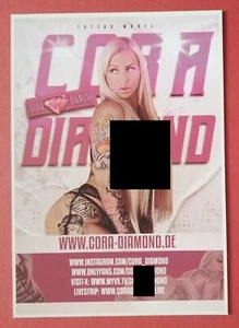 6594 Cora Diamond modelo erótico Venus Berlín tarjeta de autógrafo - Imagen 1 de 1