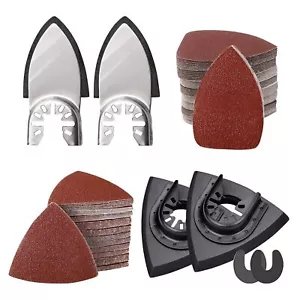 Kit de 206 piezas de almohadillas de lijado con detalles de herramientas oscilantes 2 piezas almohadillas de lijado triangulares 2 piezas - Imagen 1 de 2