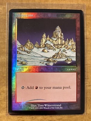 MTG✨Arena League PROMO 2001 MOUNTAIN FOIL (Ice Age)✨MINT Wanerstrand UNPLAYED - Image 1 of 2