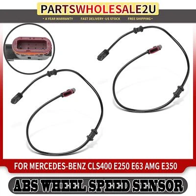 2x Sensor de velocidad de rueda ABS lateral trasero para Mercedes-Benz CLS400 E250 E550 E63 AMG Foto 1 de 4