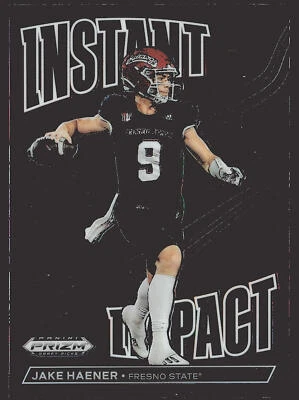 2023 Panini Prizm Draft Picks #II-7 Jake Haener Instant Impact - Image 1 of 2