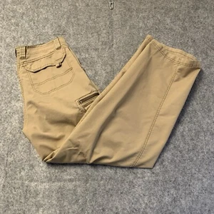REI Cargo Pants Mens 32x32 Khaki Pockets - Picture 1 of 15