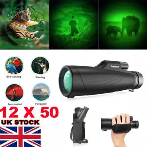 Usogood 12X50 Monocular Telescope,Monoculars for Adults High Power with BAK4 FMC - Picture 1 of 8