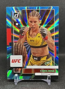 2023 Panini Donruss UFC KAROL ROSA #124 HOLO TEAL LASER /25 Bantamweight SP - Bild 1 von 3